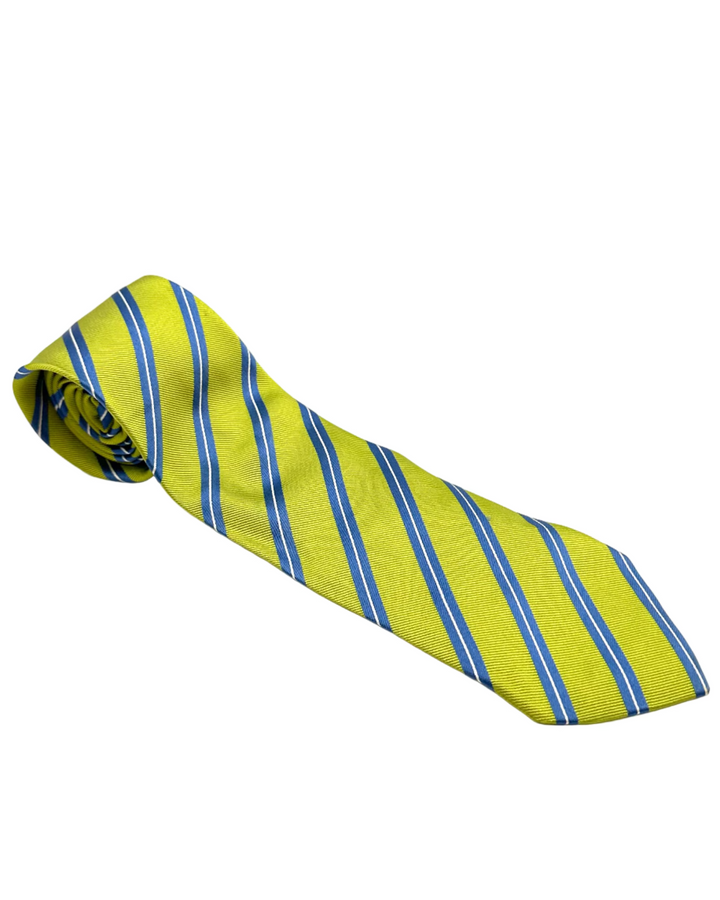 MENS Green & Blue Stripe Tie