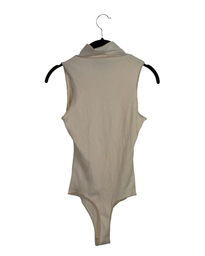 Show Me Your MUMU Light Peach Turtleneck Bodysuit- Small