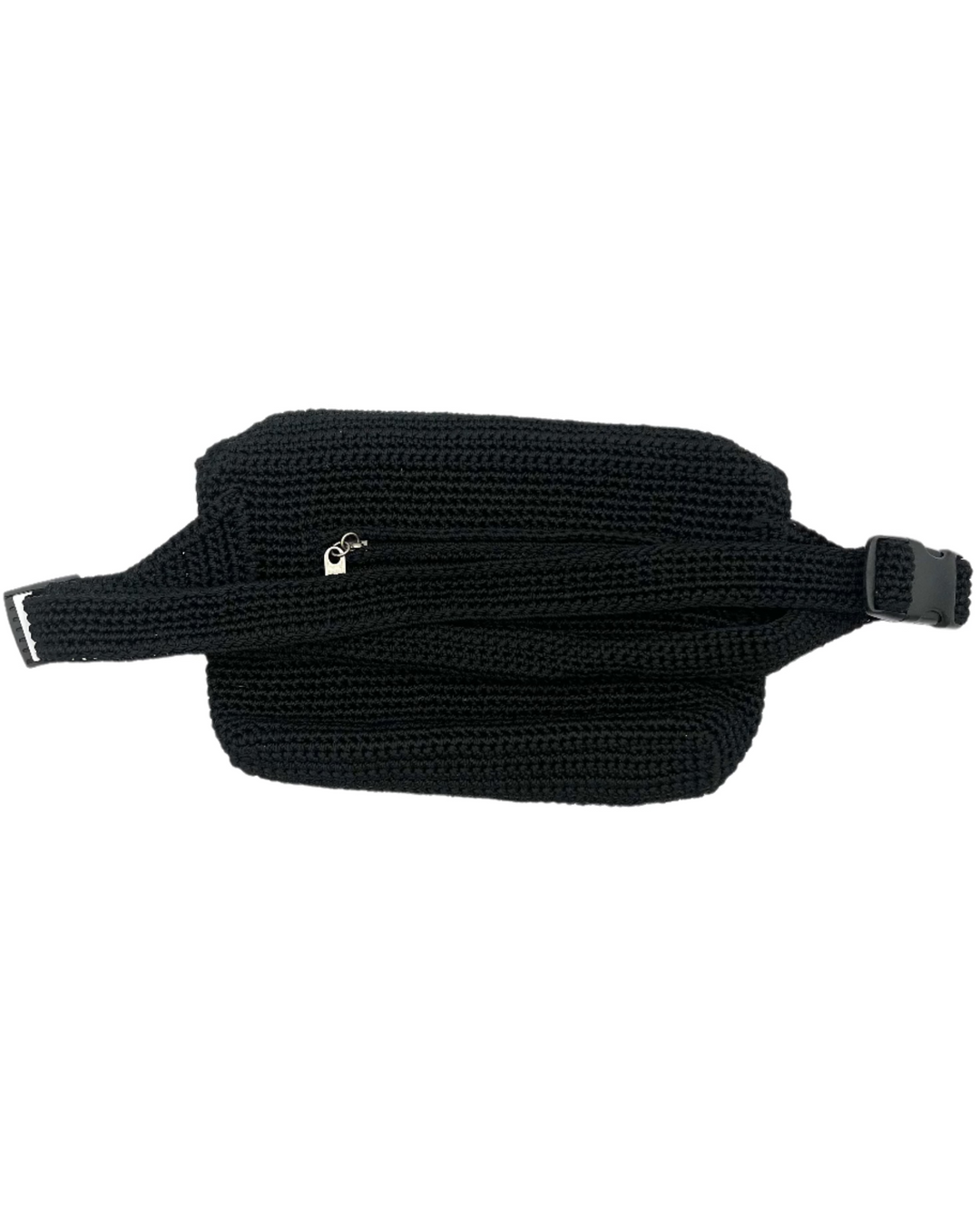 Black Crochet Belt Bag