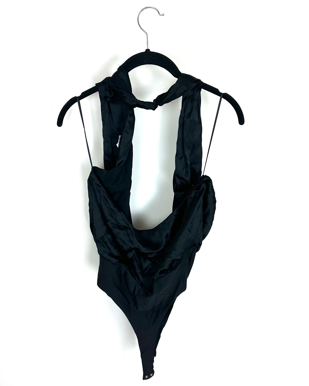 Cheeky Black Halter Top Bodysuit - Size 6/8