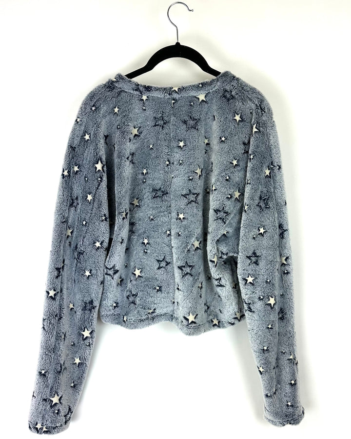 Navy Blue Star Sweater - Medium