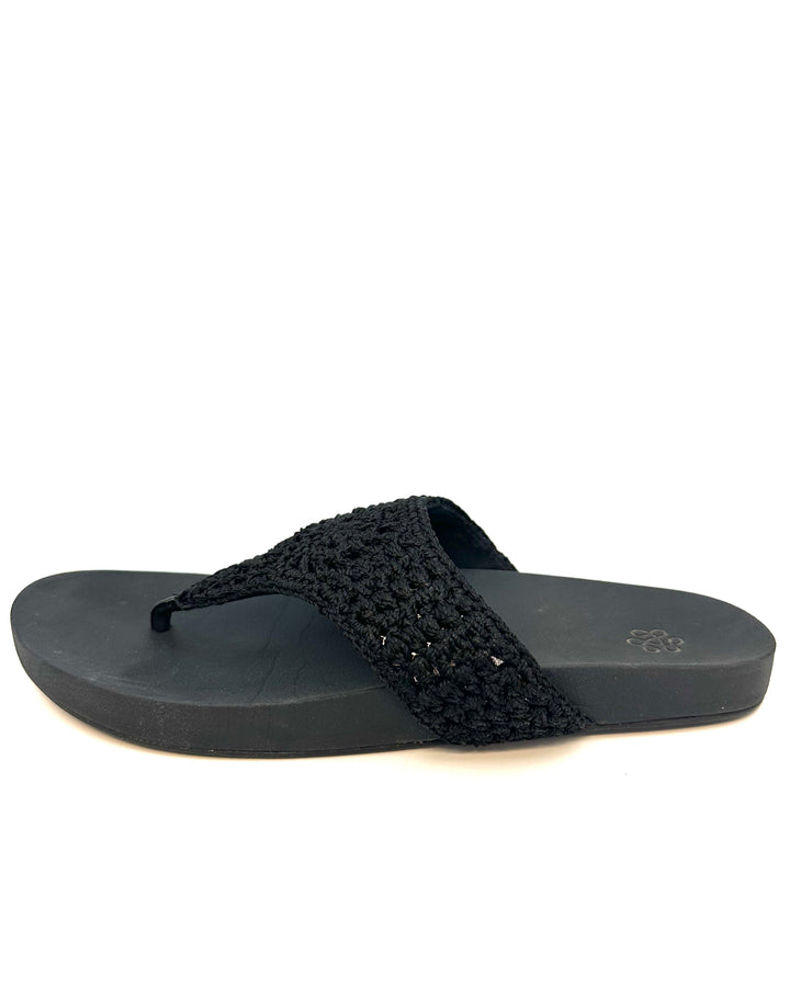 Black Crochet Sandals - Size 9