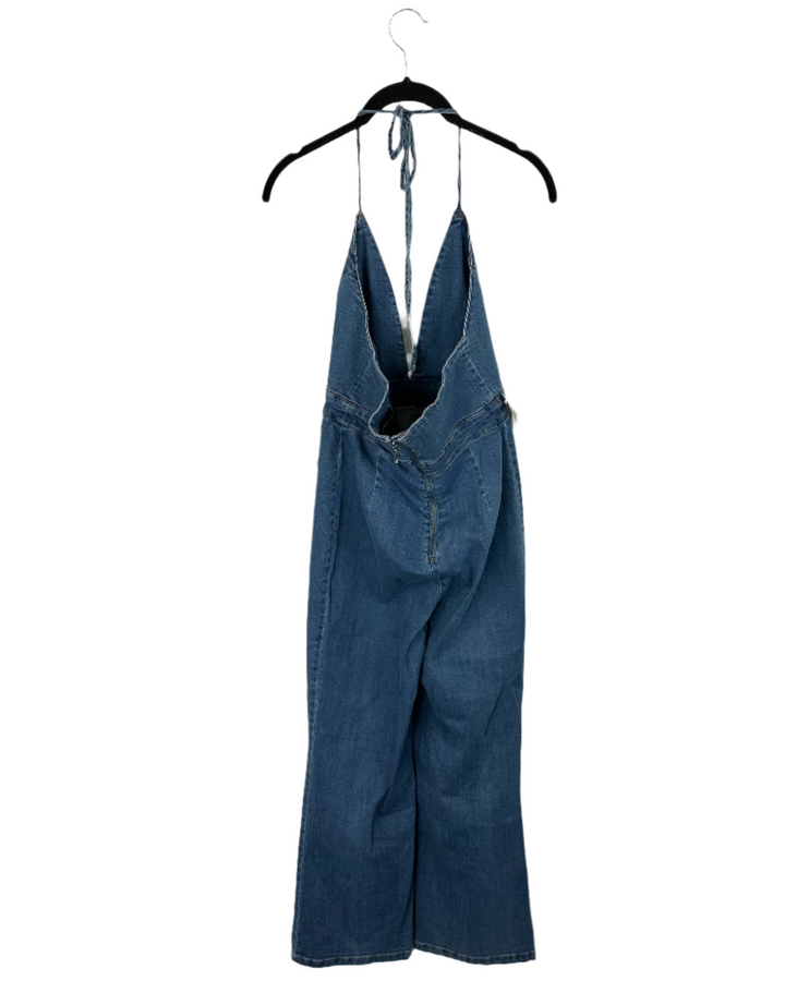 Bardot Blue Denim Romper - Size 4