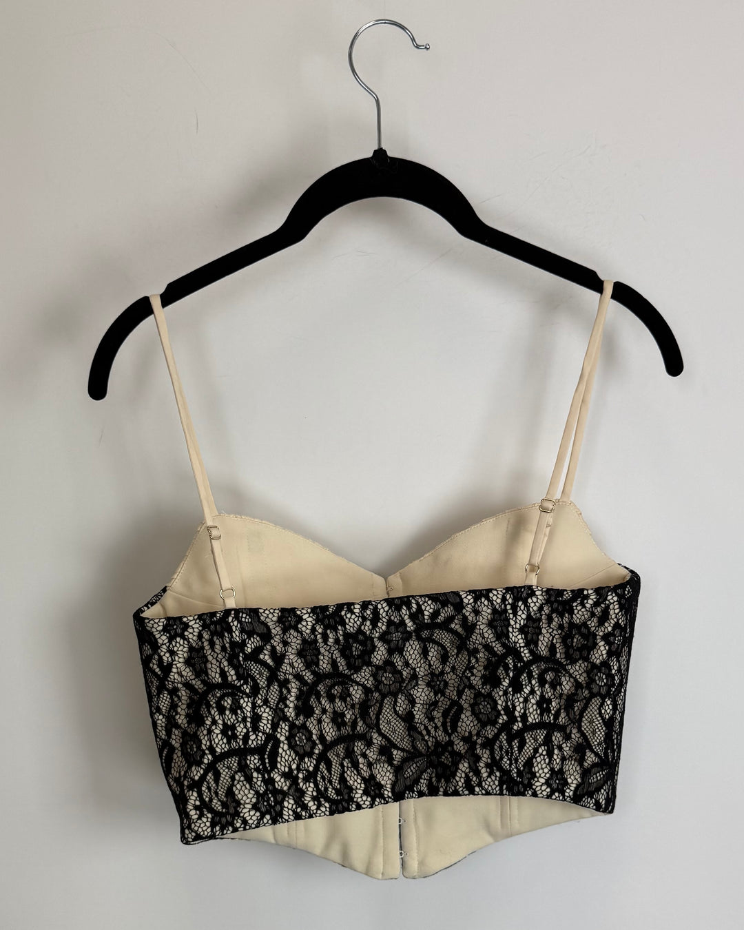Black Lace Corset Top- Size 2/4