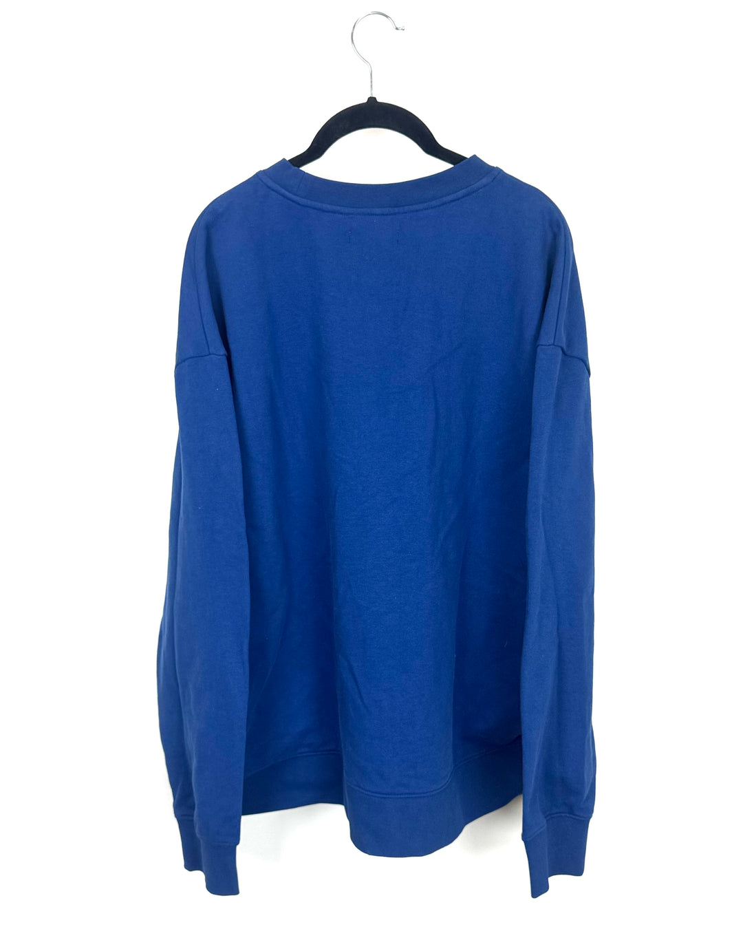 Blue And White Logo Crew Neck Sweatshirt - Size 8/10
