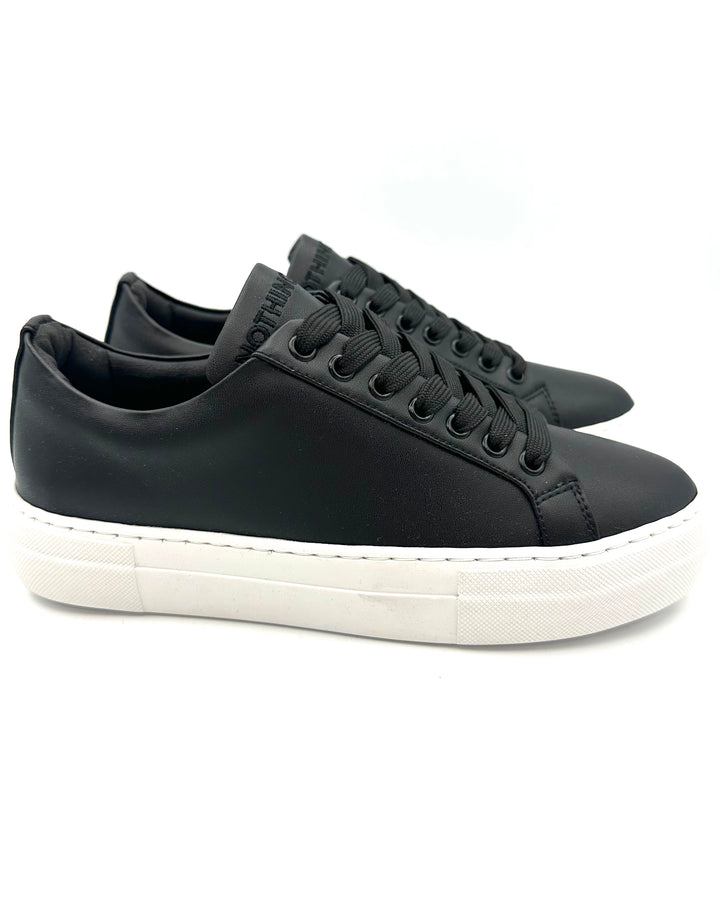 Black Leather Sneaker - Size 6