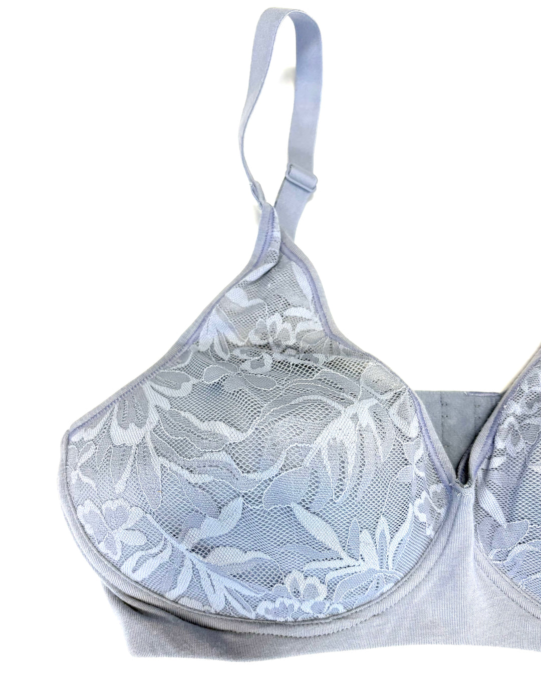 Light Blue Lace Bra - Small