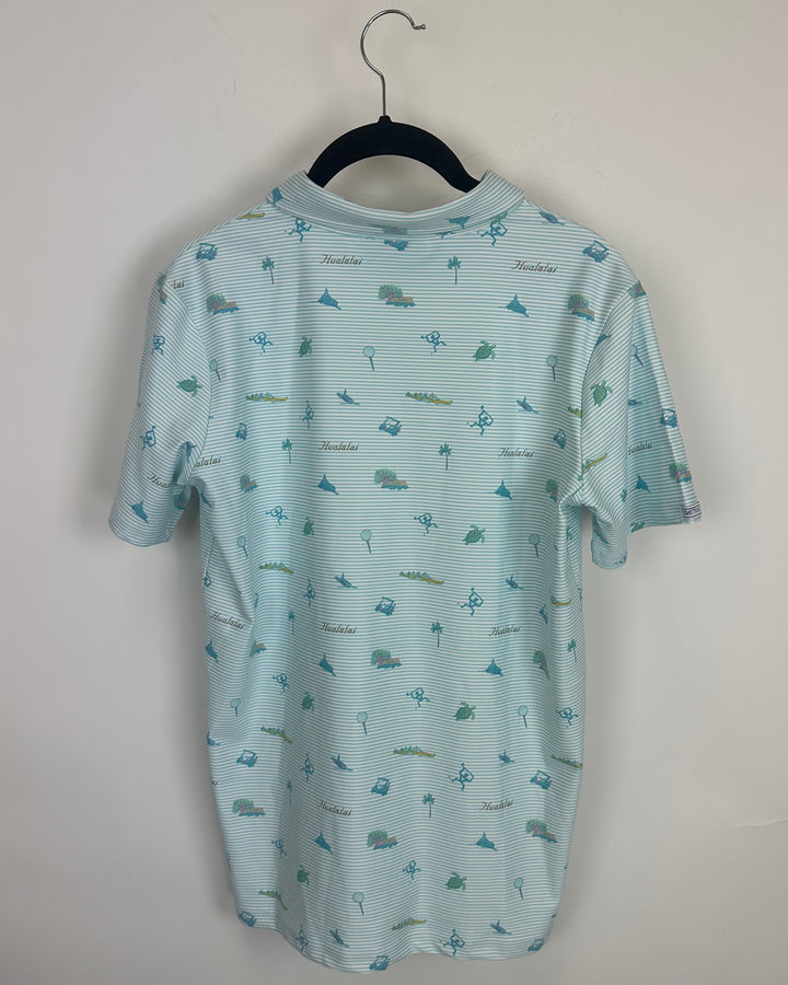 Blue Designed Shirt - Size 8/10