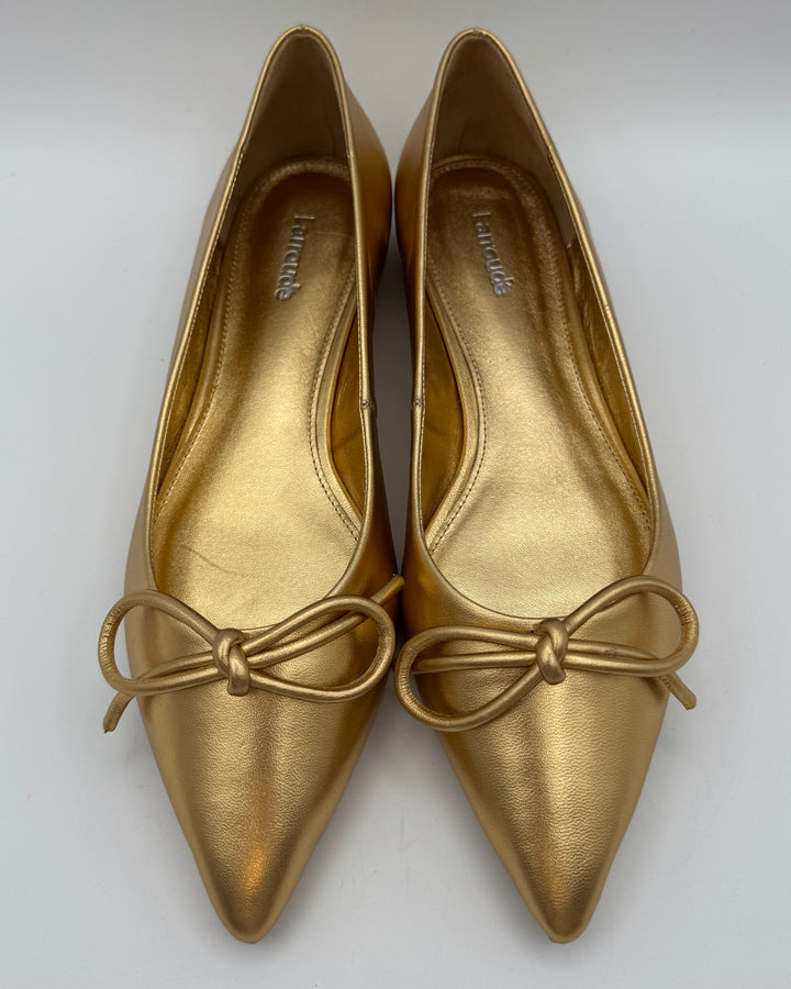 Gold Leather Ballet Flat - Size 7 and 9