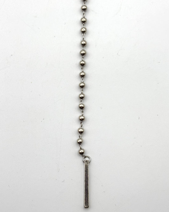 Silver Filigree and Ball Link Necklace