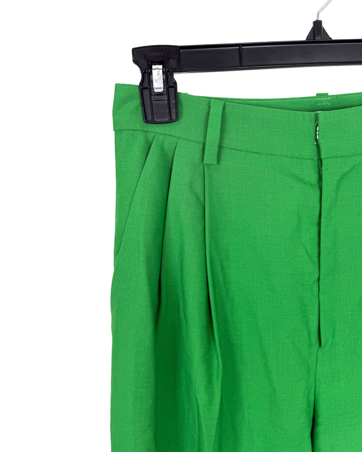 Green Pleated Trousers - Size 2/4