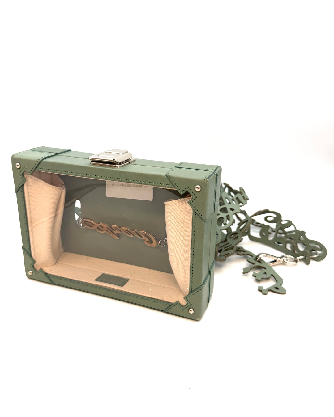 Muted Green Clear Belt Bag