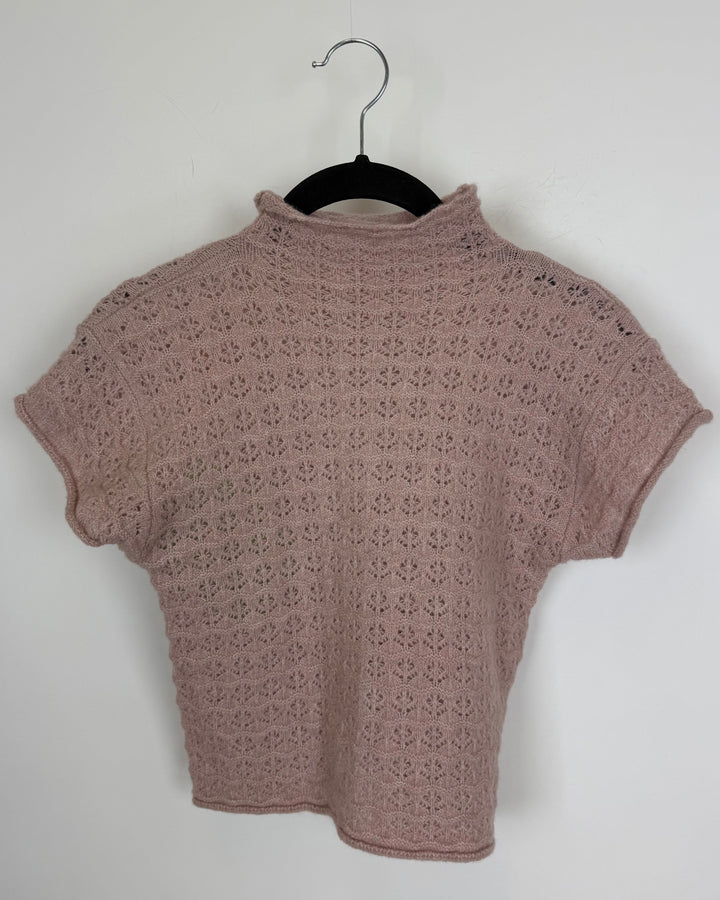 Dusty Pink Knit Top - Size 0/2
