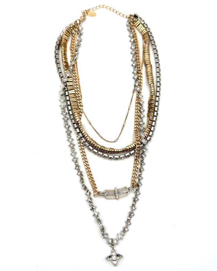 8 Other Reasons Mixed Metal Layered Necklace
