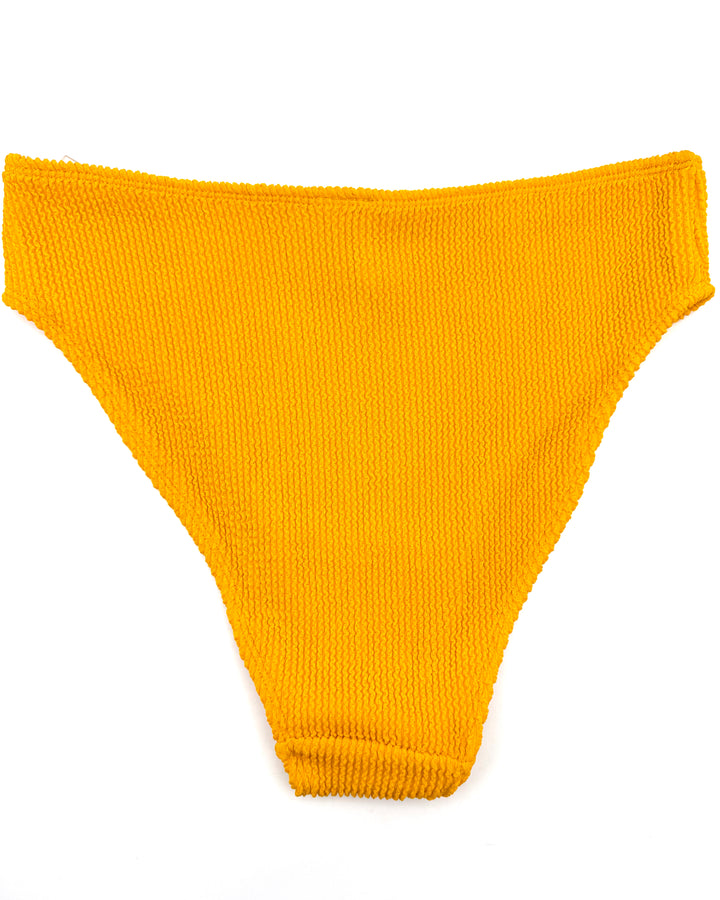 Dark Yellow Textured Bikini Bottom - XS, S, M, L, XL, XXL, XXXL