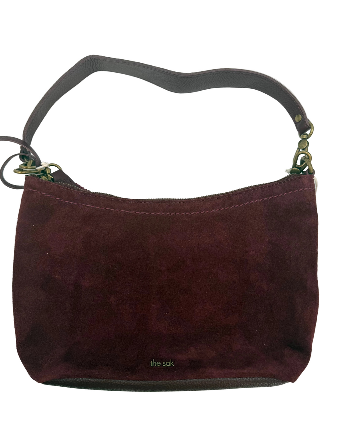 Maroon Suede Small Bag