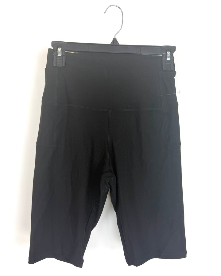 Black Soft Biker Shorts - Size 0/2 and 2/4