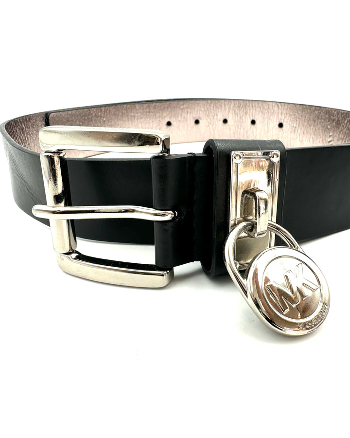 Michael Kors Black Leather Belt