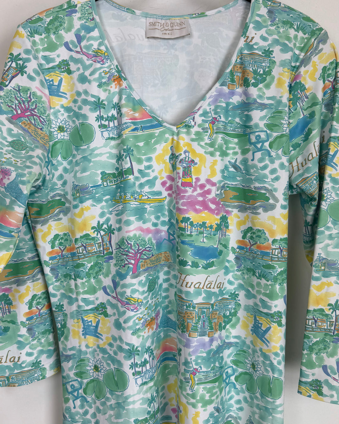 Teal Hawaiian Dress - Size 4/6