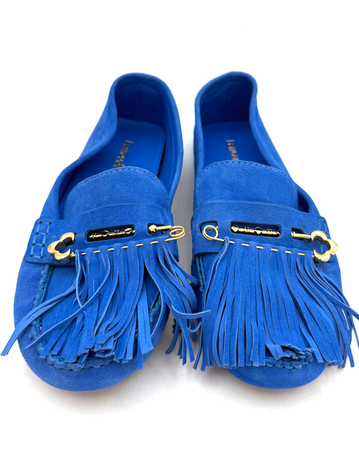 Bright Blue Loafers - Size 6.5