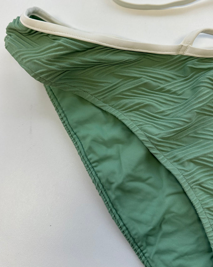 Olive Green Strappy Bikini Bottom - Extra Large and Extra Extra Large