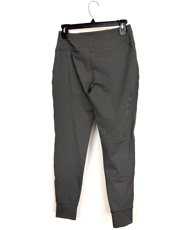 Dark Grey Pinstripe Drawstring Pant - Size 2/4 and 4/6