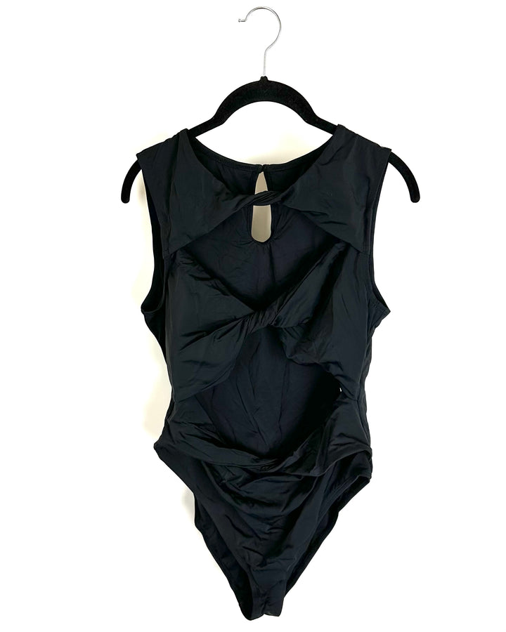 NA-KD Black Cutout One Piece Swimsuit - Extra Extra Large