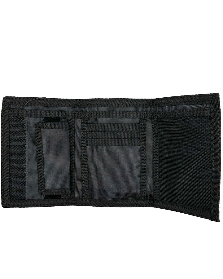 Black & White Checkered Velcro Wallet - One Size