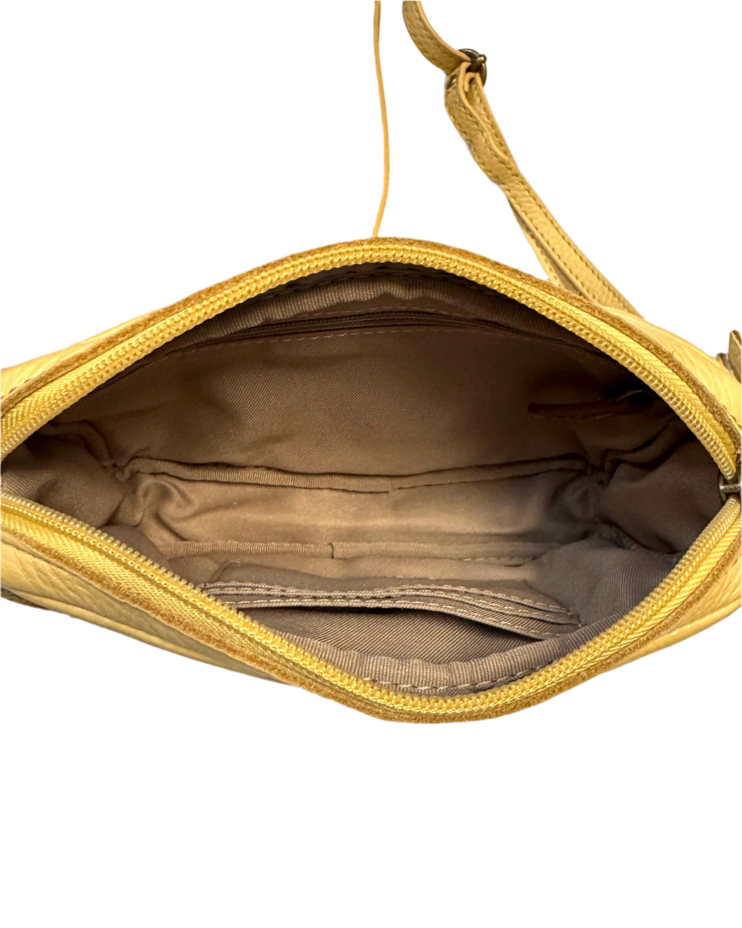 Yellow Leather Shoulder Bag