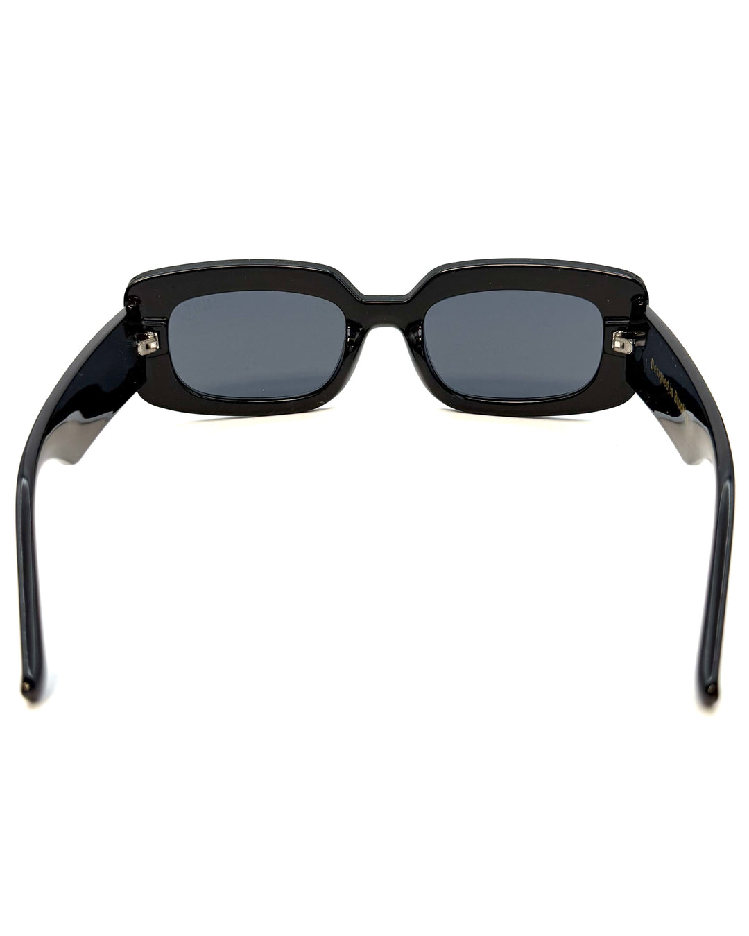 "Talk to me nice or not at all" Black Rectangle Sunglasses