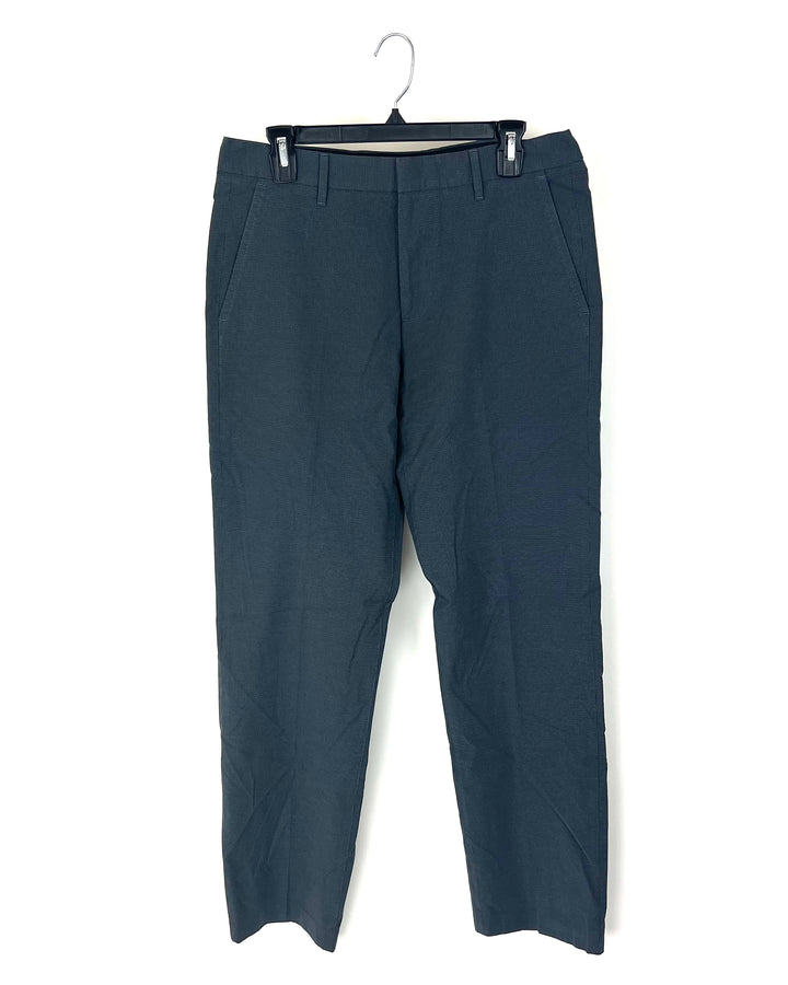 MENS Dark Gray Houndstooth Pants - 32X32
