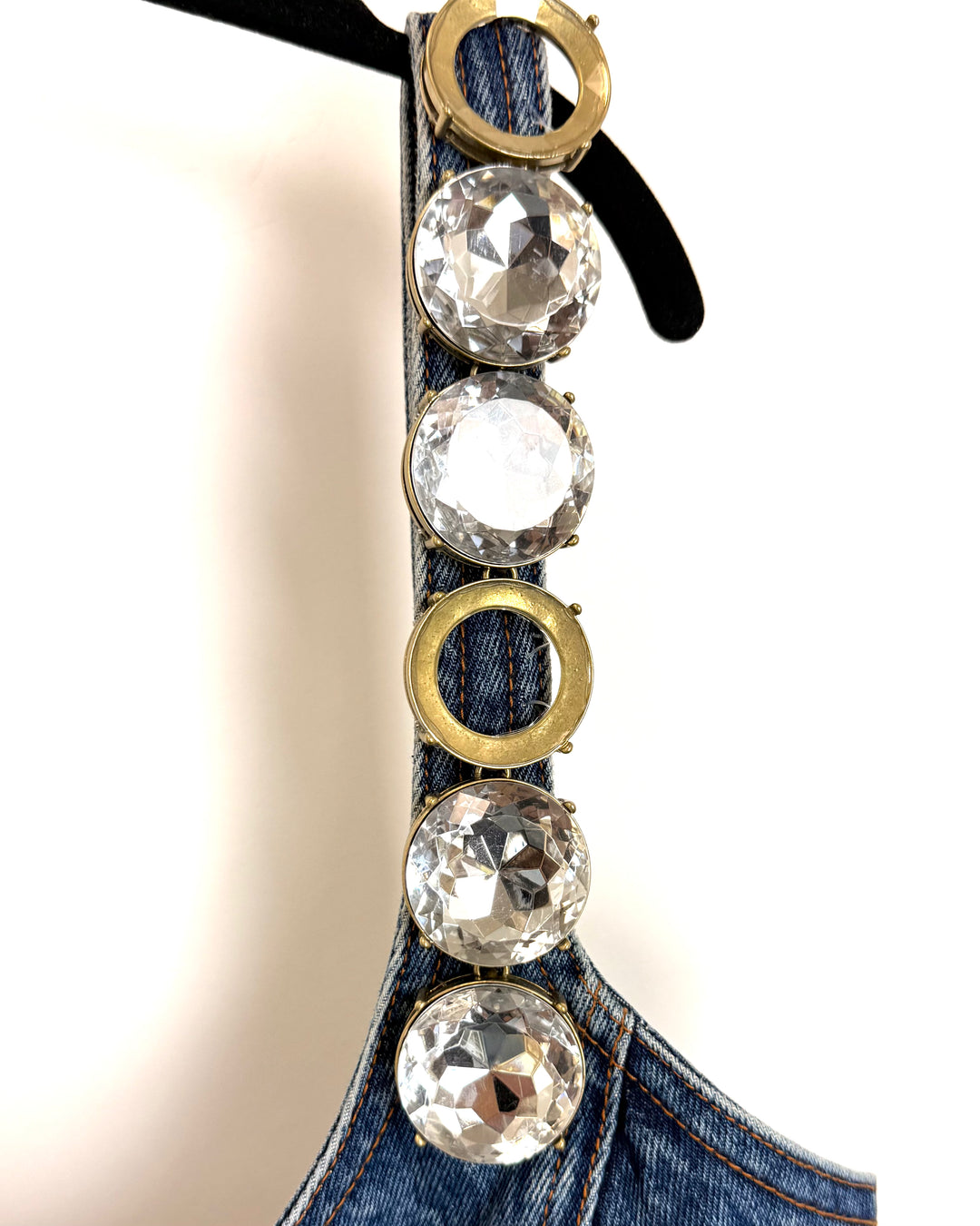 Denim Rhinestone Dress - Size 2/4