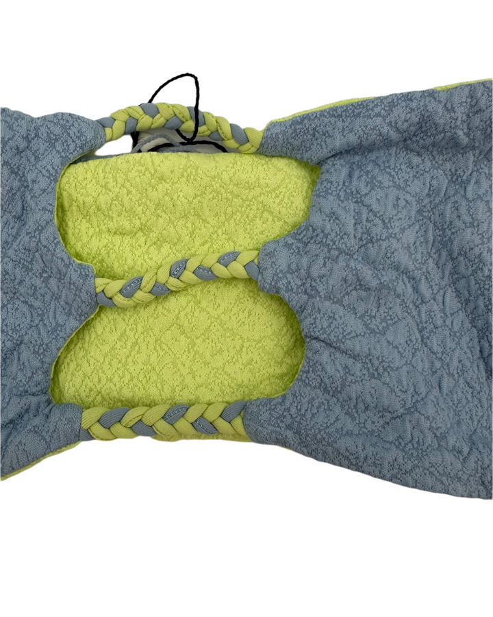 Blue And Green Reversible Strapless Bandeau Bikini Top - XS, S, M, XL, XXLXXL