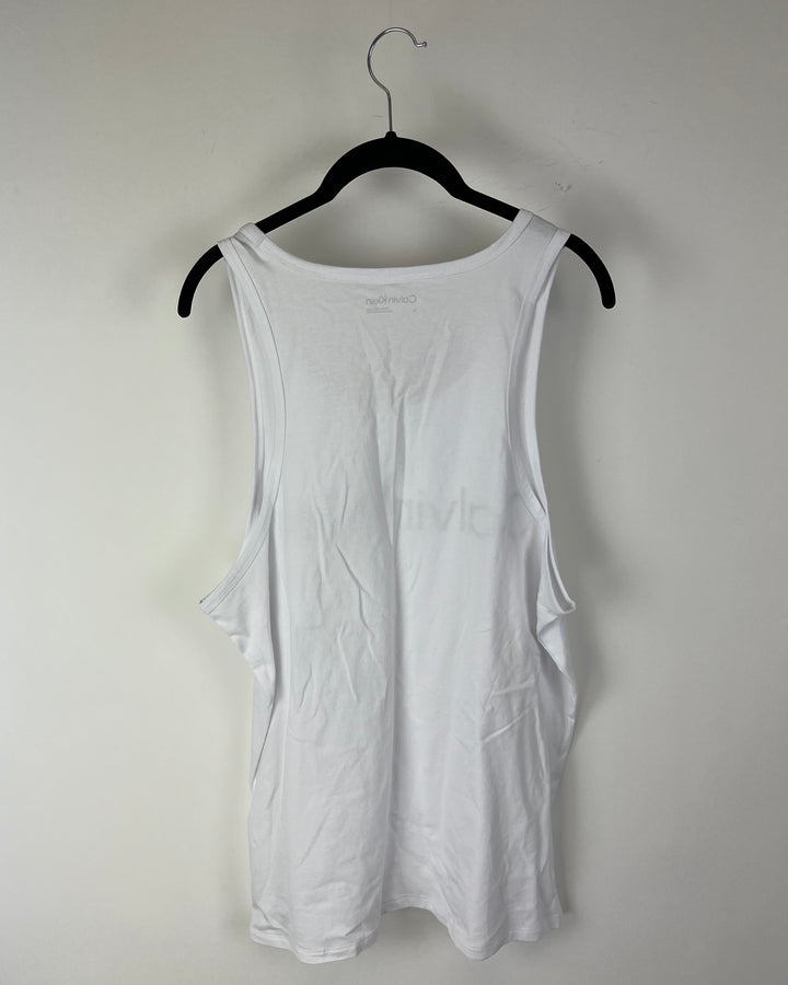 MENS White Tank Top - Medium