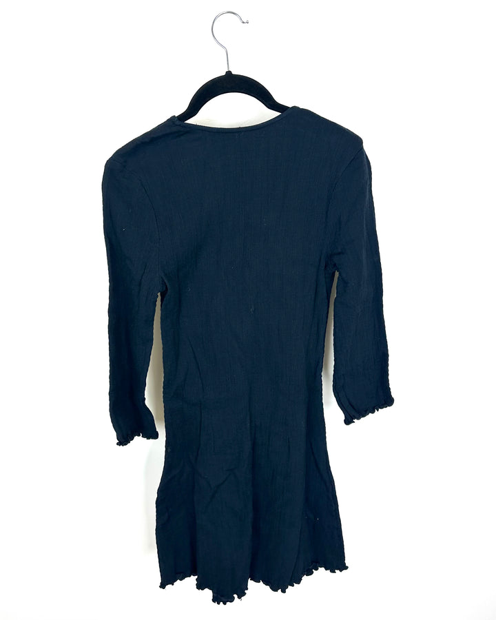 Black Front Bow Dress - Size 4/6