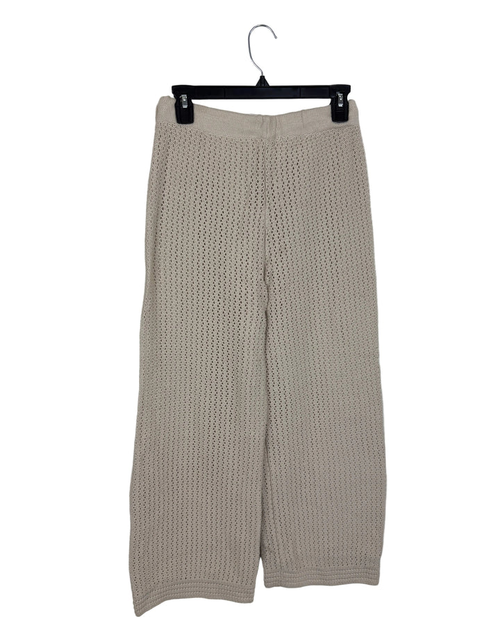 Beige Crochet Pants- Size 2/4 and 4/6