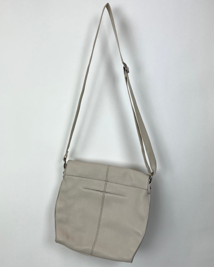 Beige Leather Crossbody Bag