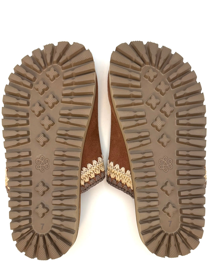 Cinnamon Brown Suede Clogs - Size 6, 7, 8, 9, 10 and 11