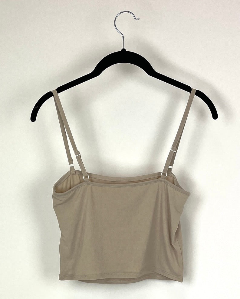 Beige Lightweight Crop Top - Size 0/2