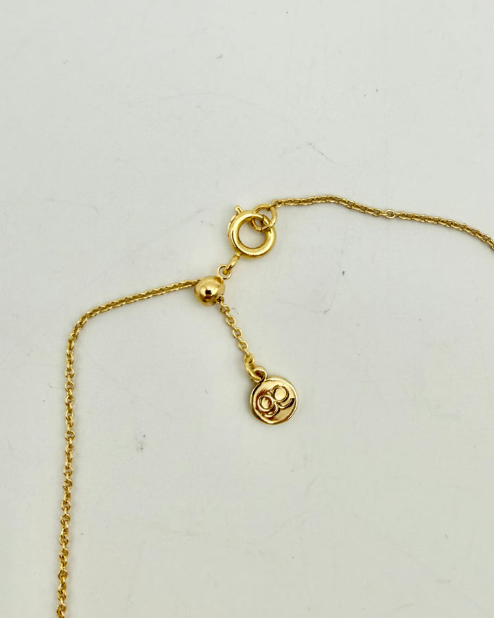 Dainty Gold Circle Pendant Necklace