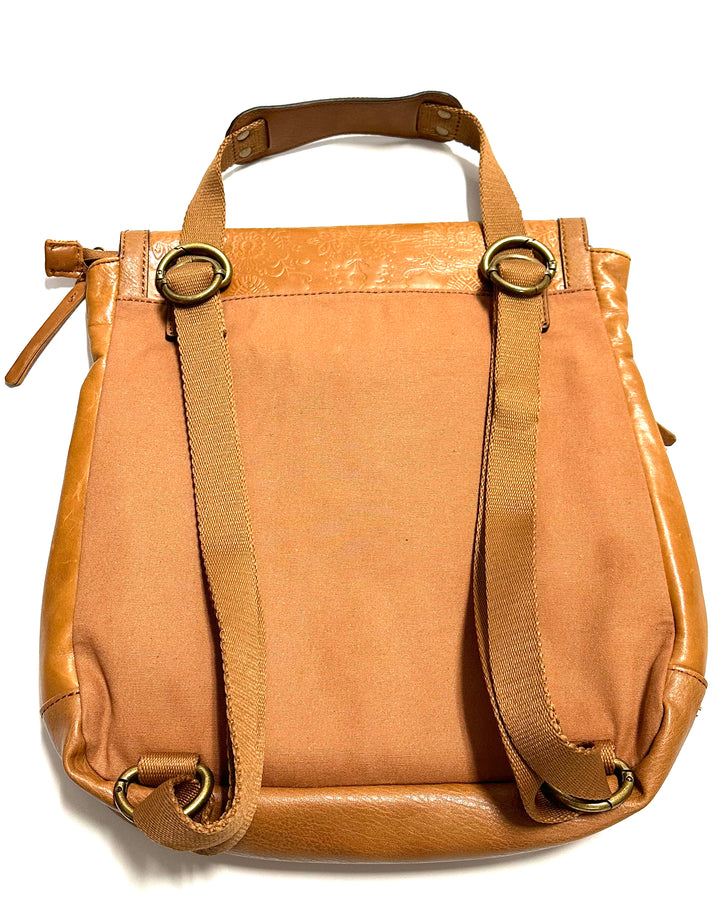 Light Brown Leather Backpack
