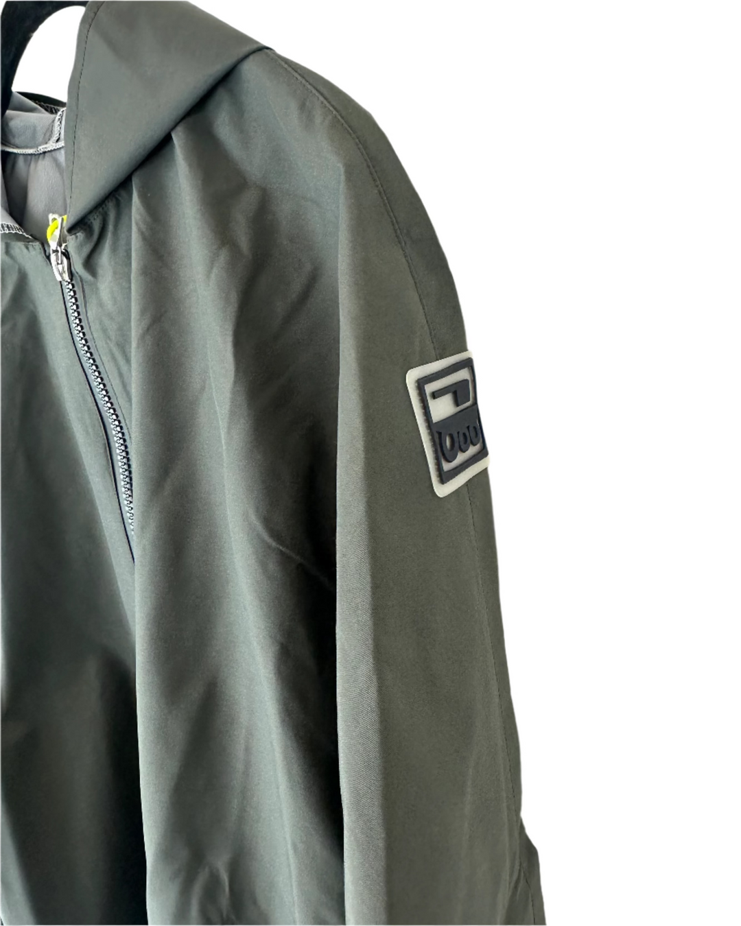 Dark Gray Long Raincoat With Bungee Belt - Size 2/4 and 10/12