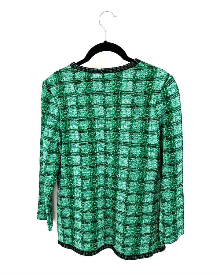 Green Abstract Jacket - Size 2-4