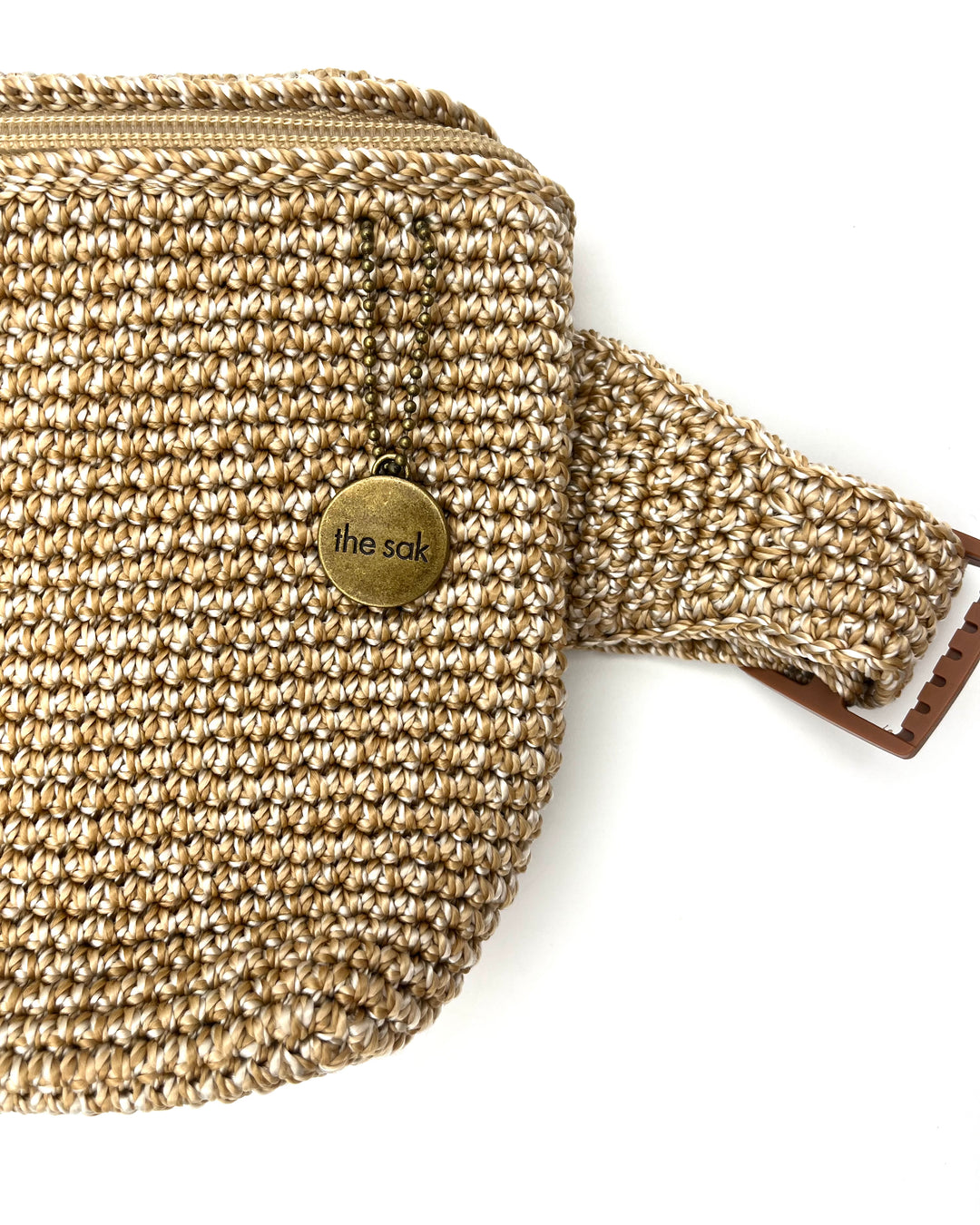 Light Tan Crochet Belt Bag