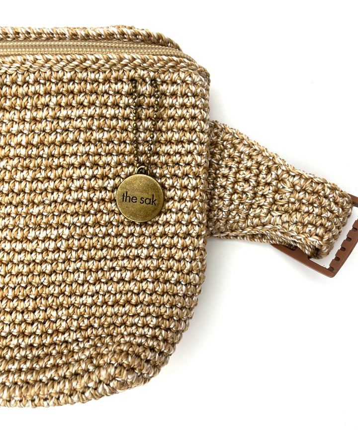Light Tan Crochet Belt Bag