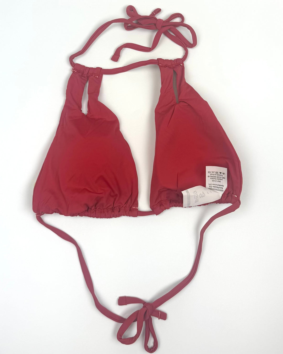 Raspberry Pink Cut Out Bikini Top - Small