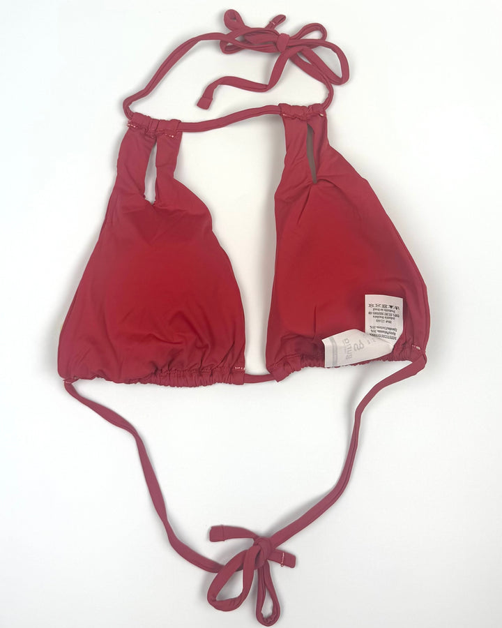 Raspberry Pink Cut Out Bikini Top - Small