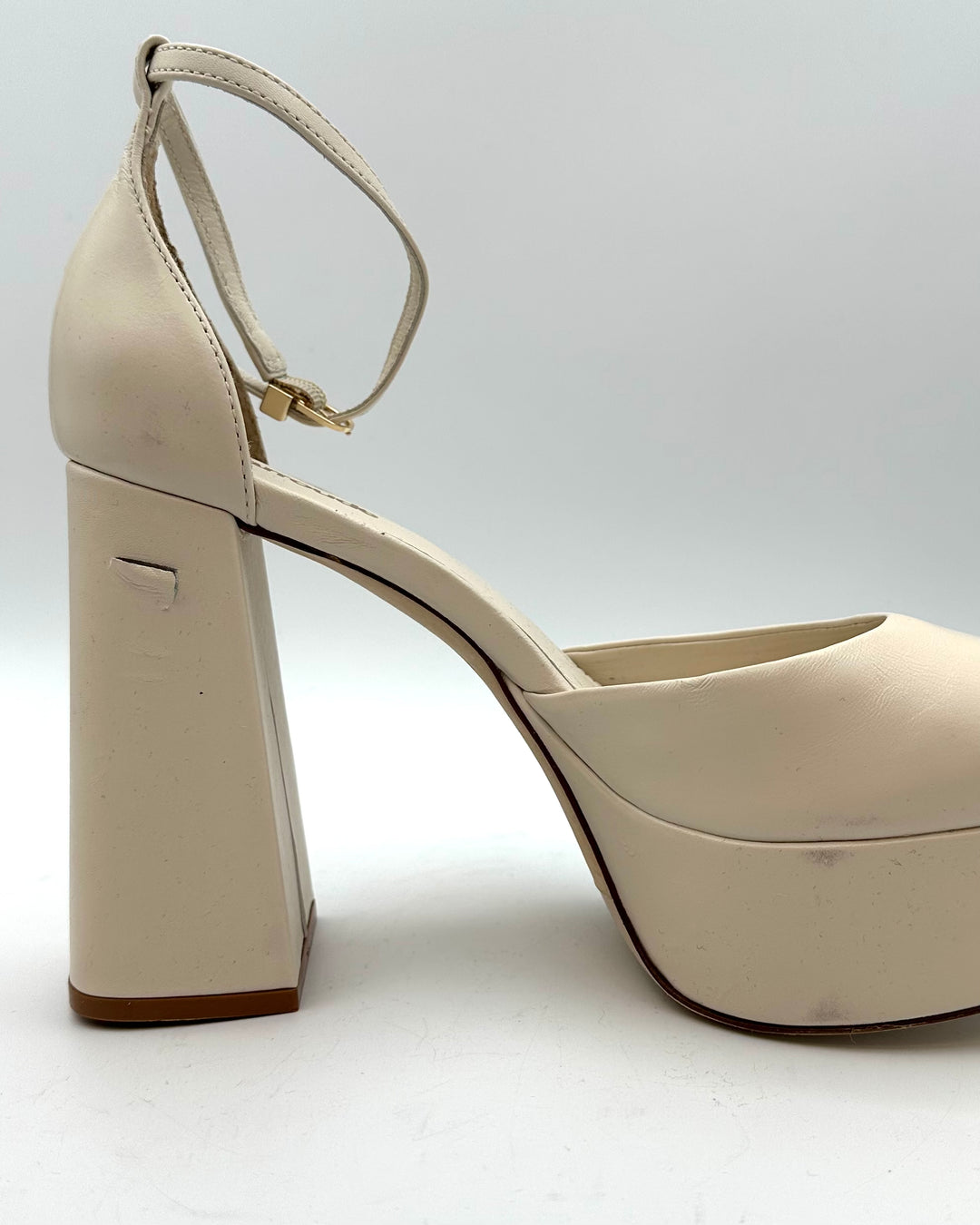 Cream Patent Leather Heels - Size 7.5, 8 and 8.5