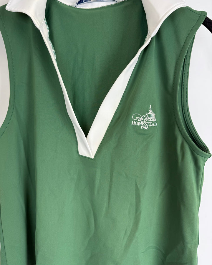 Green & White Athletic Tank Top - Extra Small, Small, Medium, XL