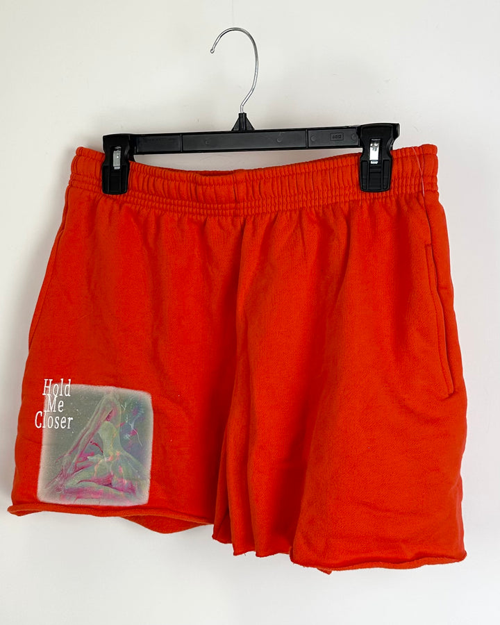 Boys Lie Orange Lounge Shorts - Medium